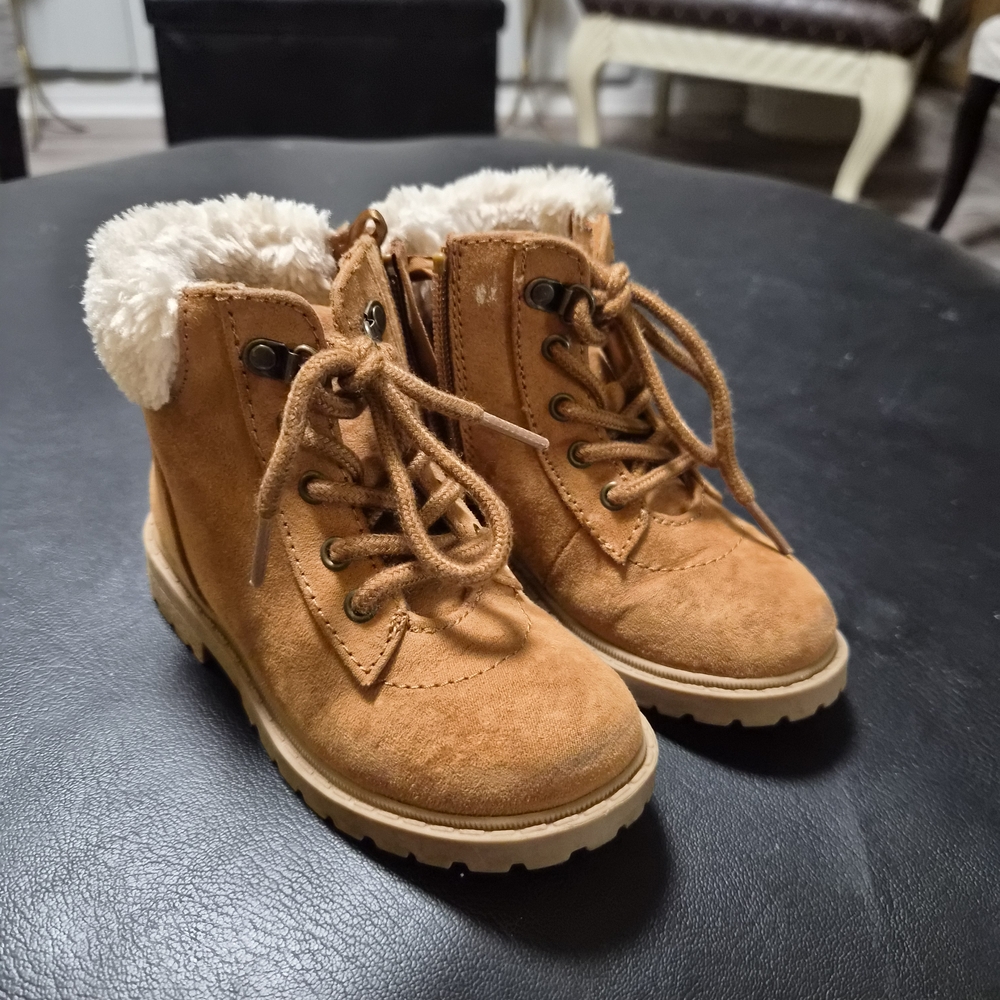Cozy Tan Kids Boots